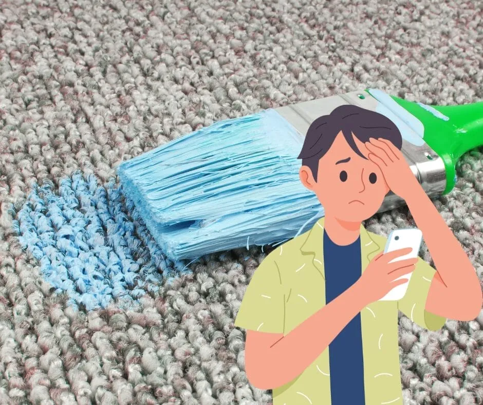 How do you get dried paint out of your carpet?
