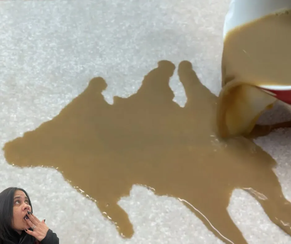 How do you remove coffee from your carpet?