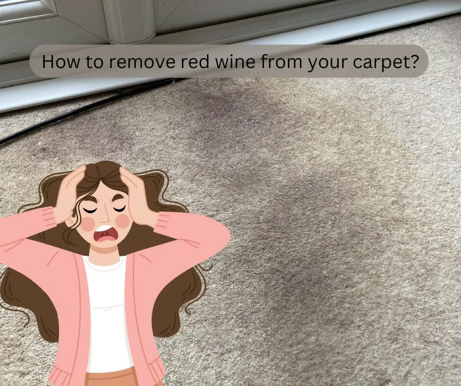 How to remove red wine from your carpet?