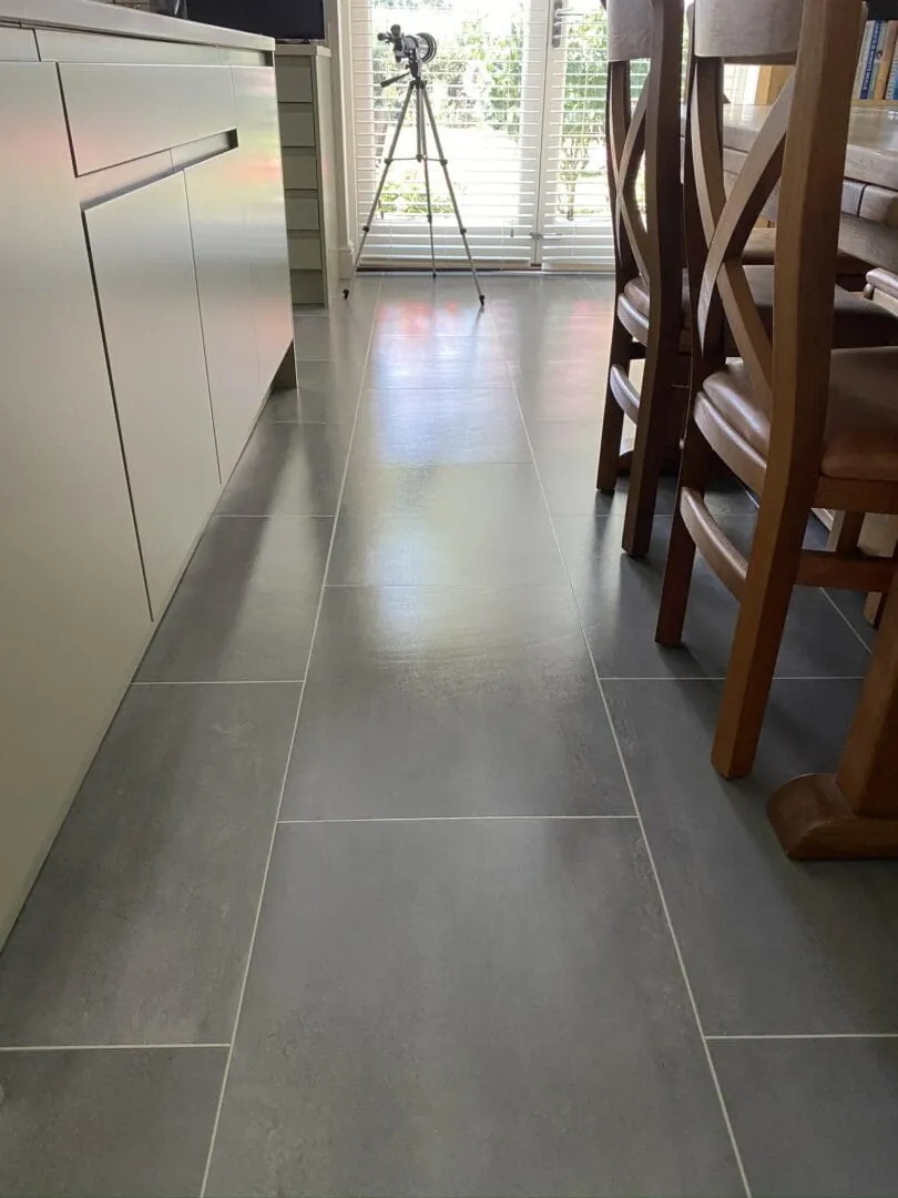 What has caused those wavy lines on my Luxury Vinyl Tile Floor?