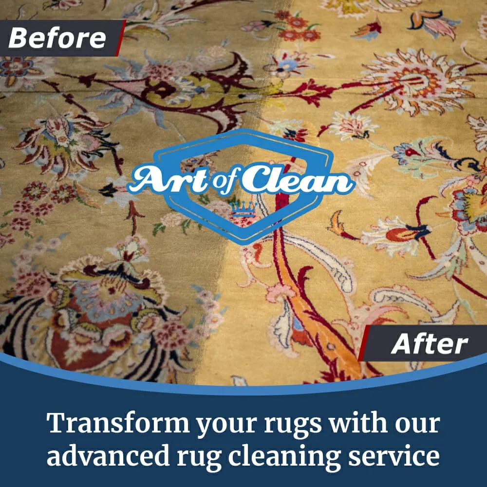 Transform your rugs with our advanced rug cleaning service
