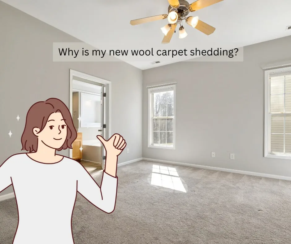 Why is my new wool carpet shedding?