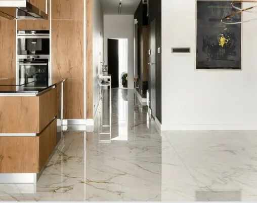 How do I make my marble floor shine again?