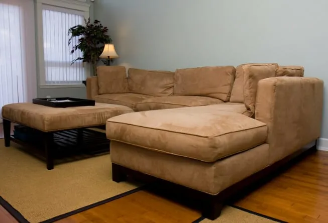 Can I get my faux suede sofa clean?