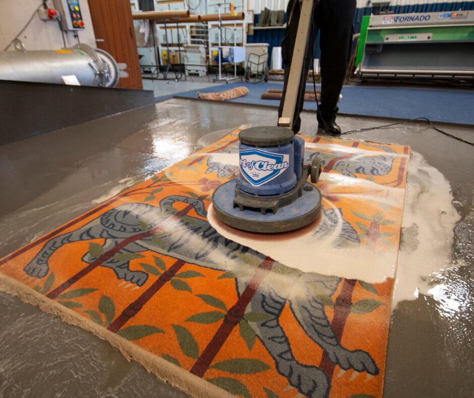 Cotton rug cleaning